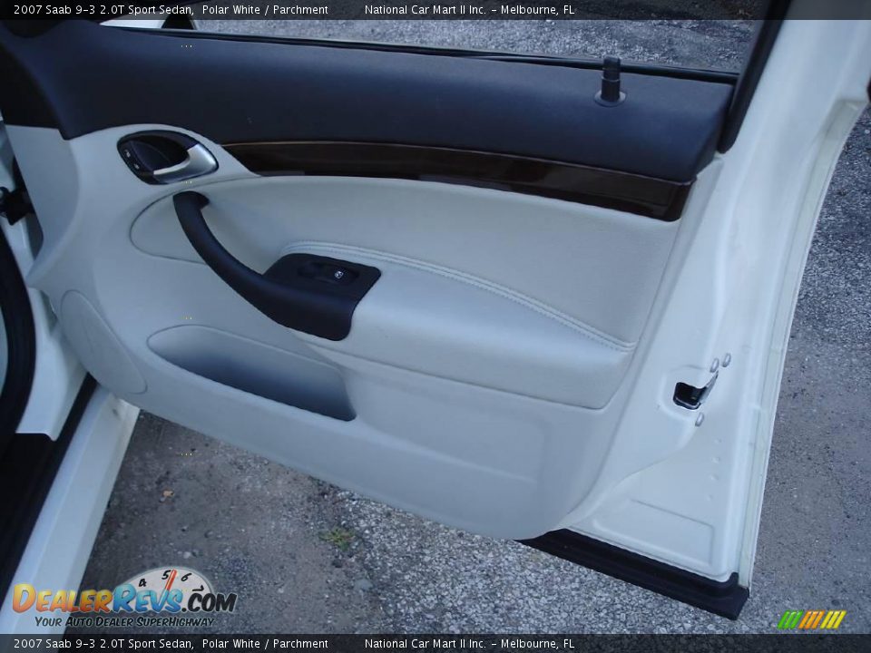 2007 Saab 9-3 2.0T Sport Sedan Polar White / Parchment Photo #30