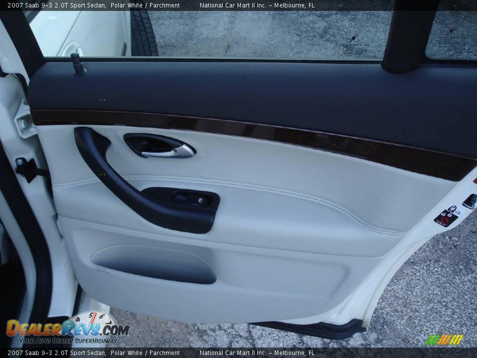 2007 Saab 9-3 2.0T Sport Sedan Polar White / Parchment Photo #33