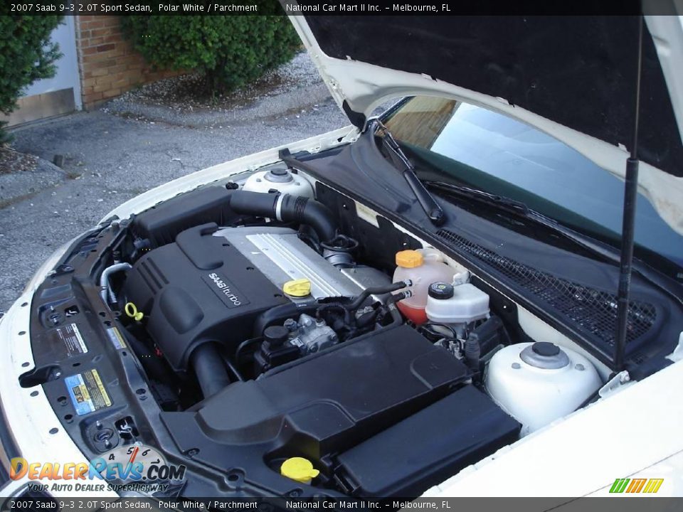 2007 Saab 9-3 2.0T Sport Sedan Polar White / Parchment Photo #36