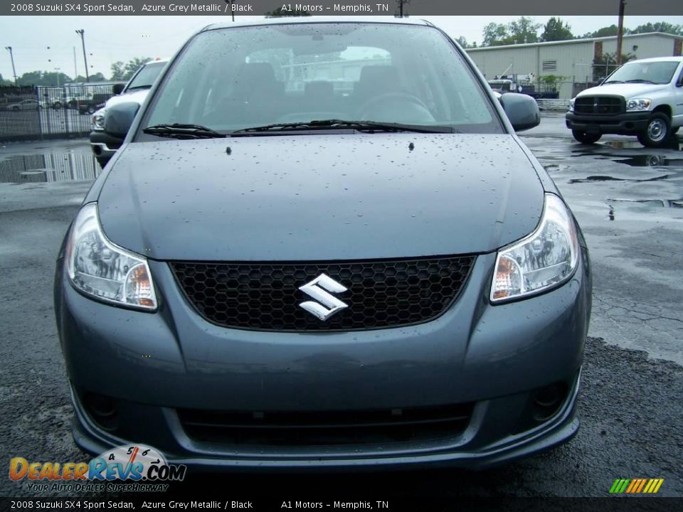 2008 Suzuki SX4 Sport Sedan Azure Grey Metallic / Black Photo #2