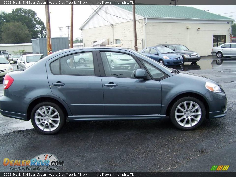 2008 Suzuki SX4 Sport Sedan Azure Grey Metallic / Black Photo #3