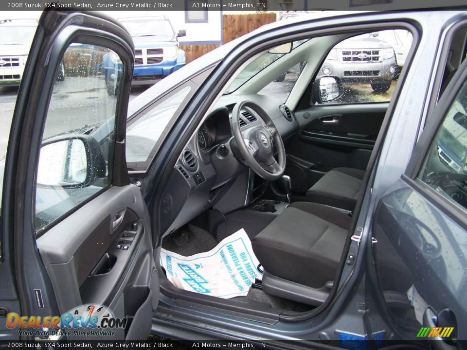 2008 Suzuki SX4 Sport Sedan Azure Grey Metallic / Black Photo #5