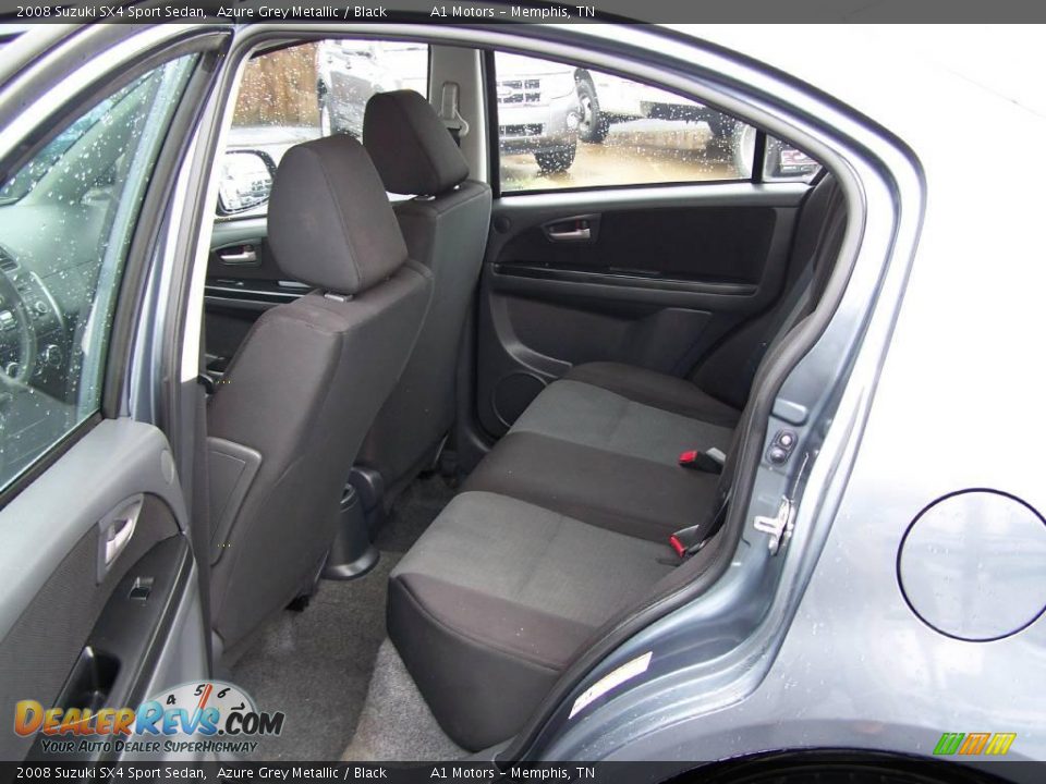 2008 Suzuki SX4 Sport Sedan Azure Grey Metallic / Black Photo #6