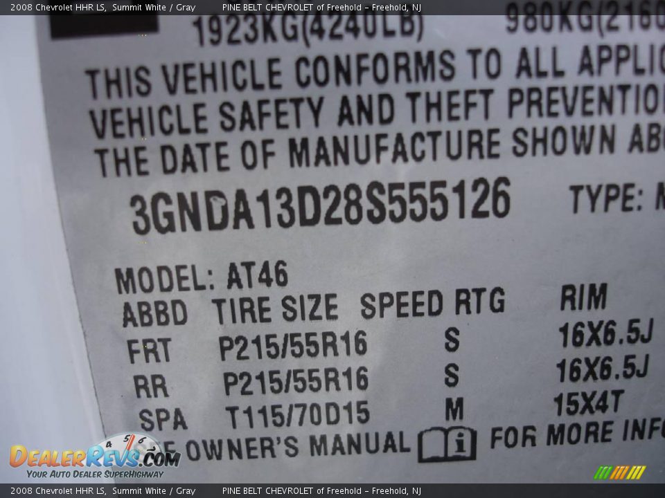 2008 Chevrolet HHR LS Summit White / Gray Photo #15