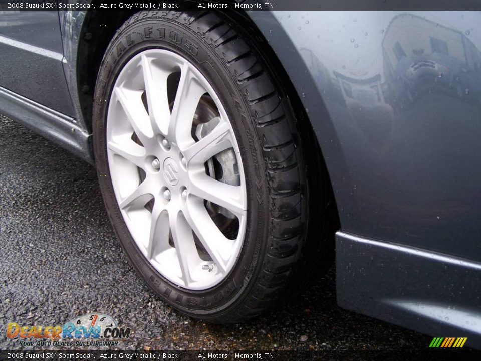 2008 Suzuki SX4 Sport Sedan Azure Grey Metallic / Black Photo #9