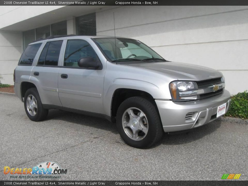 2008 Chevrolet TrailBlazer LS 4x4 Silverstone Metallic / Light Gray Photo #1