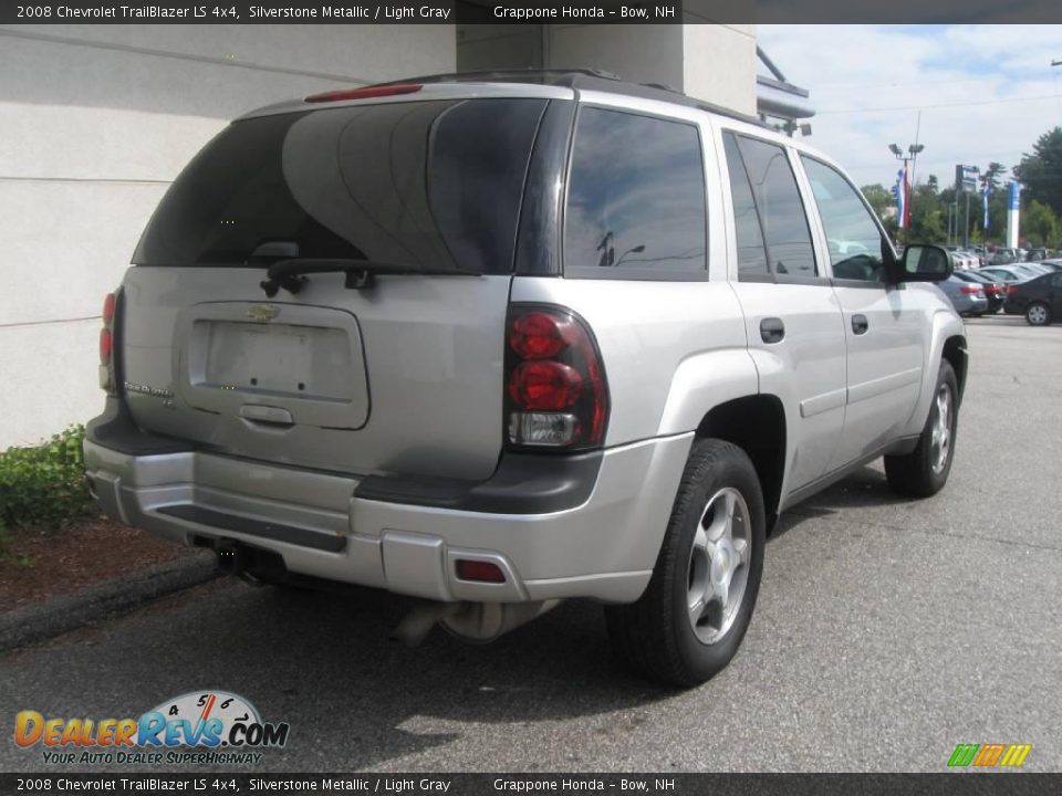 2008 Chevrolet TrailBlazer LS 4x4 Silverstone Metallic / Light Gray Photo #3