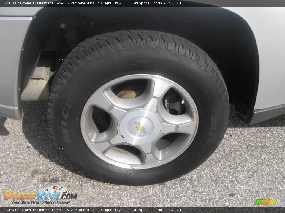 2008 Chevrolet TrailBlazer LS 4x4 Silverstone Metallic / Light Gray Photo #5