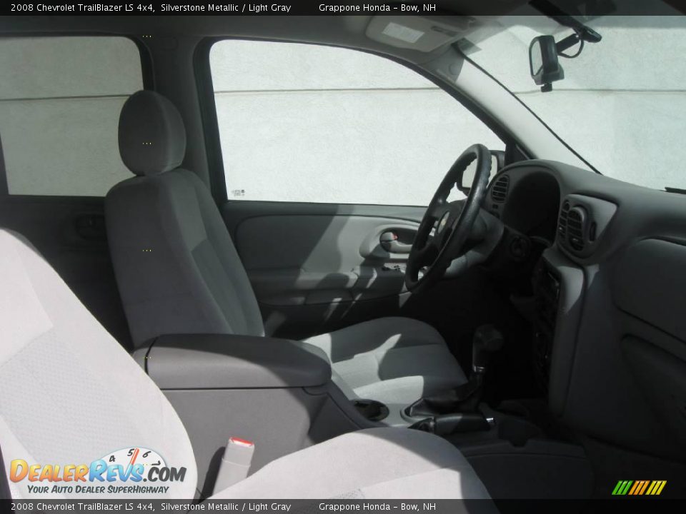 2008 Chevrolet TrailBlazer LS 4x4 Silverstone Metallic / Light Gray Photo #7