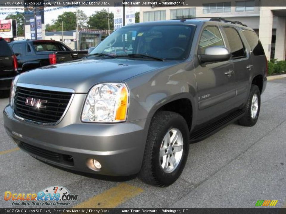 2007 GMC Yukon SLT 4x4 Steel Gray Metallic / Ebony Black Photo #1