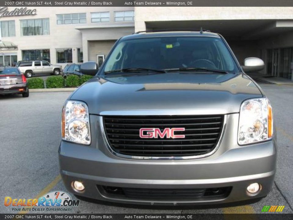 2007 GMC Yukon SLT 4x4 Steel Gray Metallic / Ebony Black Photo #3