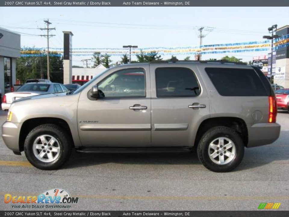 2007 GMC Yukon SLT 4x4 Steel Gray Metallic / Ebony Black Photo #4