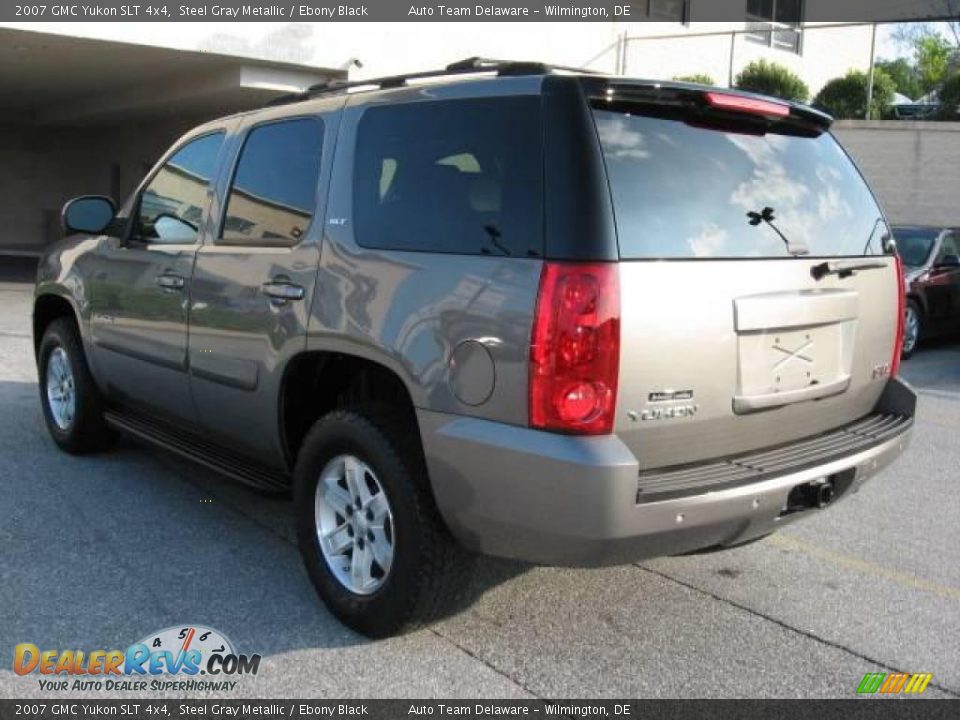 2007 GMC Yukon SLT 4x4 Steel Gray Metallic / Ebony Black Photo #6