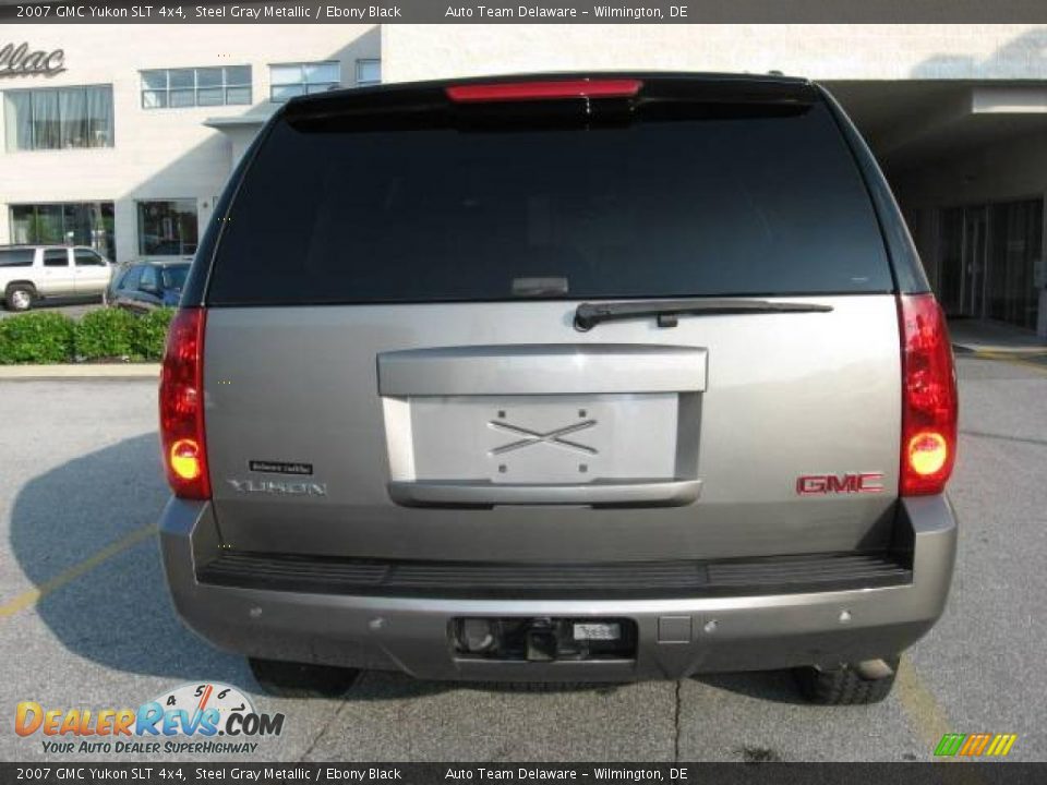 2007 GMC Yukon SLT 4x4 Steel Gray Metallic / Ebony Black Photo #7