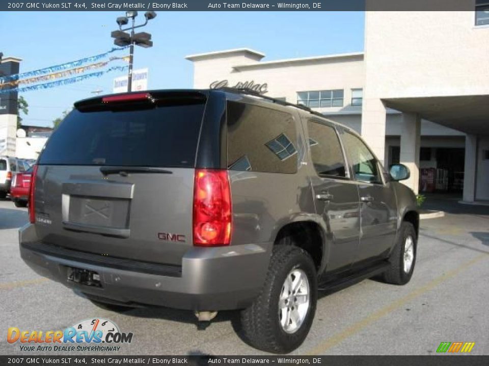 2007 GMC Yukon SLT 4x4 Steel Gray Metallic / Ebony Black Photo #8