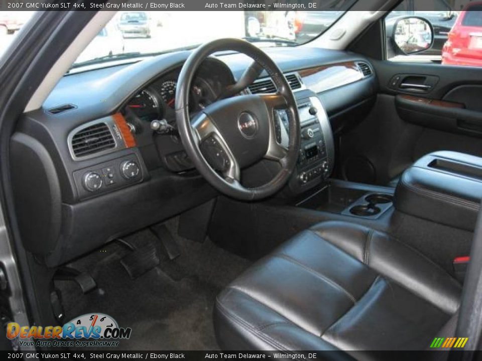 2007 GMC Yukon SLT 4x4 Steel Gray Metallic / Ebony Black Photo #14