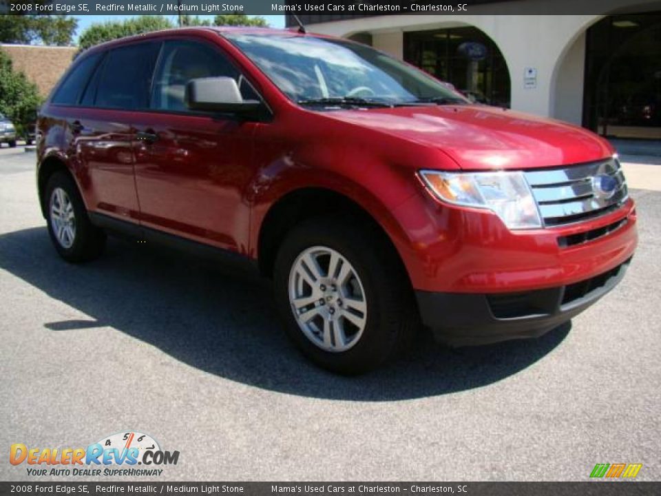 2008 Ford Edge SE Redfire Metallic / Medium Light Stone Photo #2