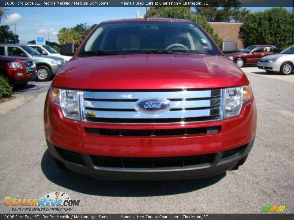 2008 Ford Edge SE Redfire Metallic / Medium Light Stone Photo #3