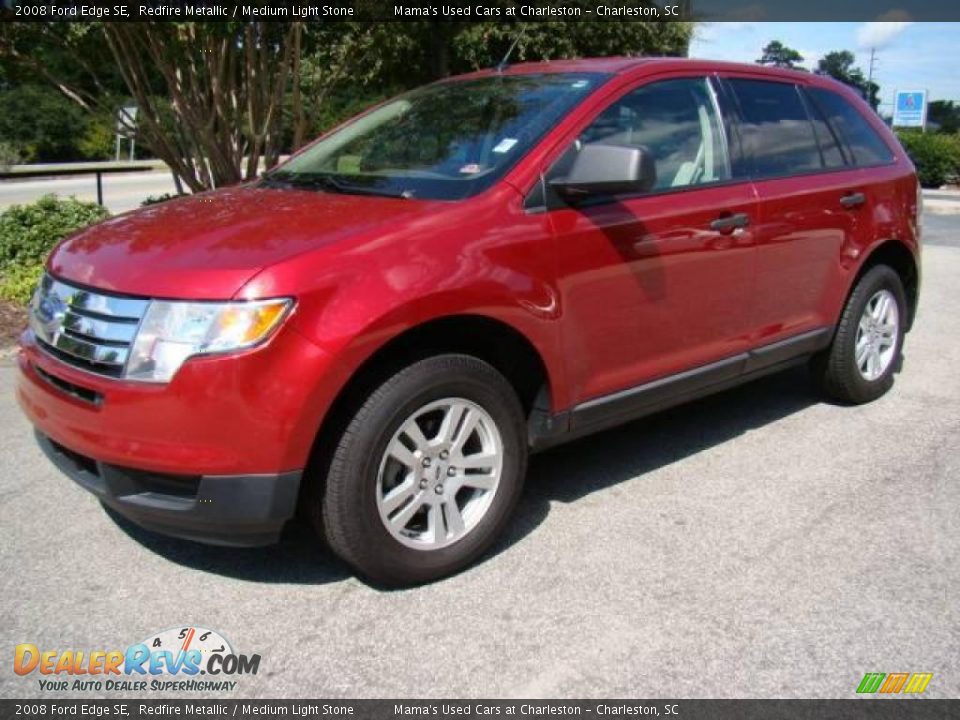 2008 Ford Edge SE Redfire Metallic / Medium Light Stone Photo #4
