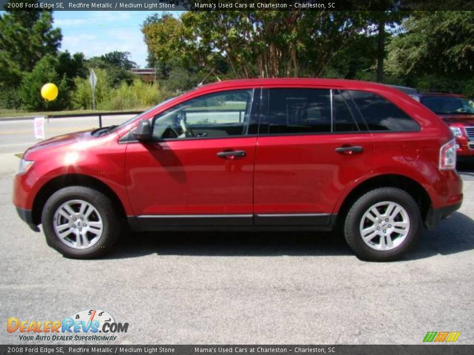 2008 Ford Edge SE Redfire Metallic / Medium Light Stone Photo #5