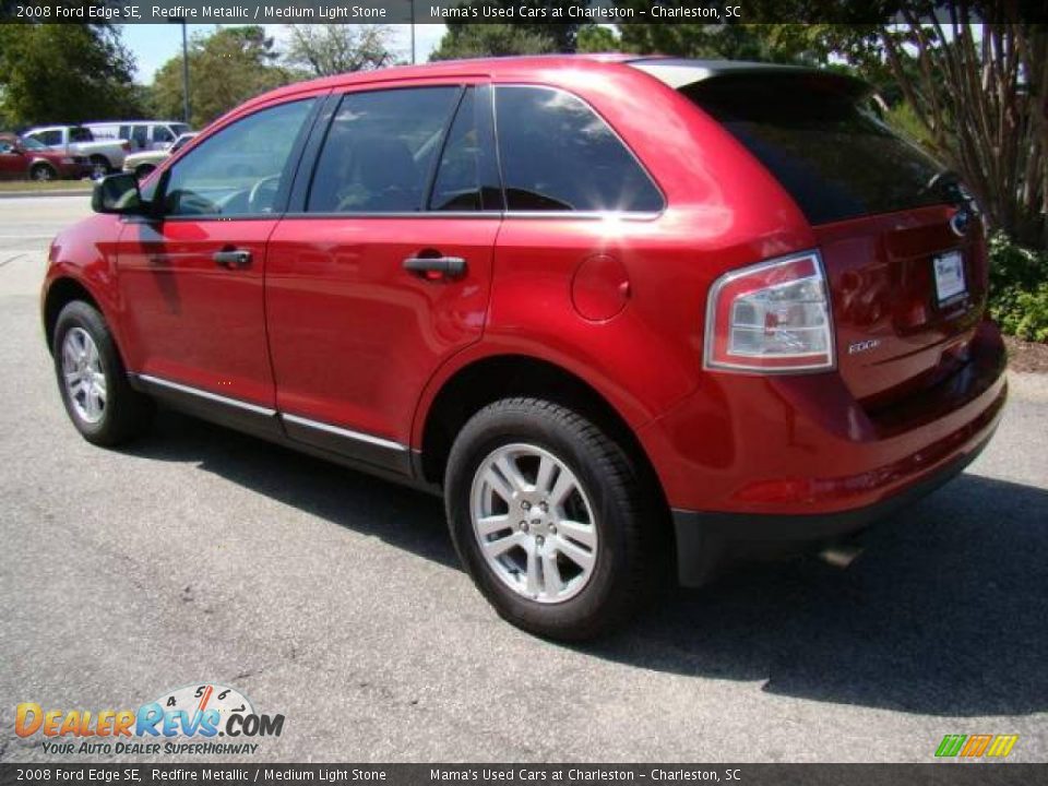 2008 Ford Edge SE Redfire Metallic / Medium Light Stone Photo #6