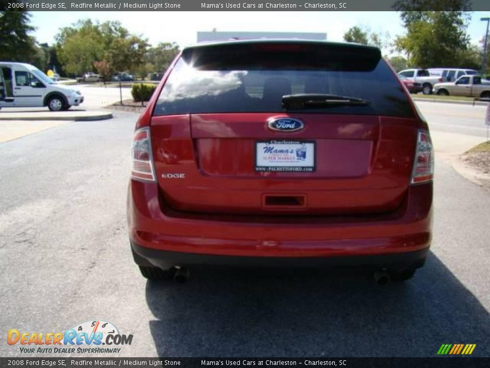 2008 Ford Edge SE Redfire Metallic / Medium Light Stone Photo #7