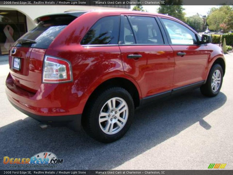 2008 Ford Edge SE Redfire Metallic / Medium Light Stone Photo #8