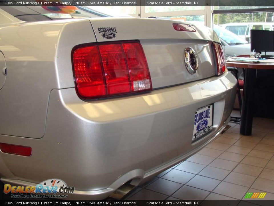 2009 Ford Mustang GT Premium Coupe Brilliant Silver Metallic / Dark Charcoal Photo #5