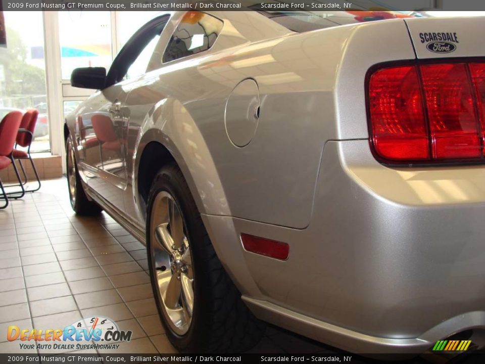 2009 Ford Mustang GT Premium Coupe Brilliant Silver Metallic / Dark Charcoal Photo #6
