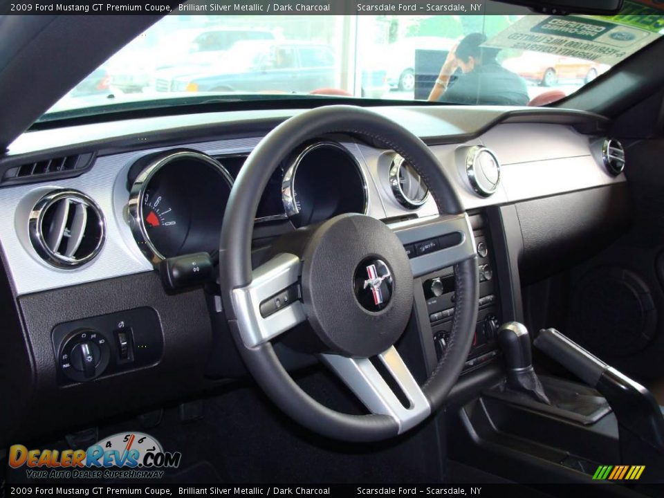 2009 Ford Mustang GT Premium Coupe Brilliant Silver Metallic / Dark Charcoal Photo #19
