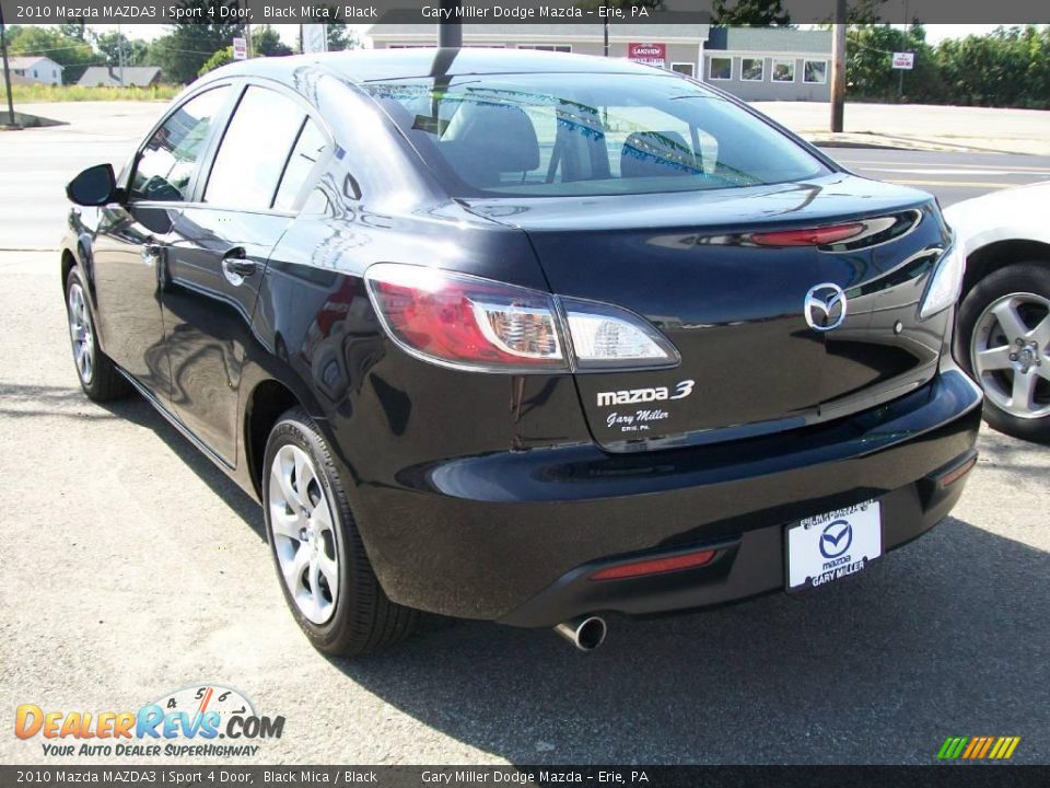 2010 Mazda MAZDA3 i Sport 4 Door Black Mica / Black Photo #3