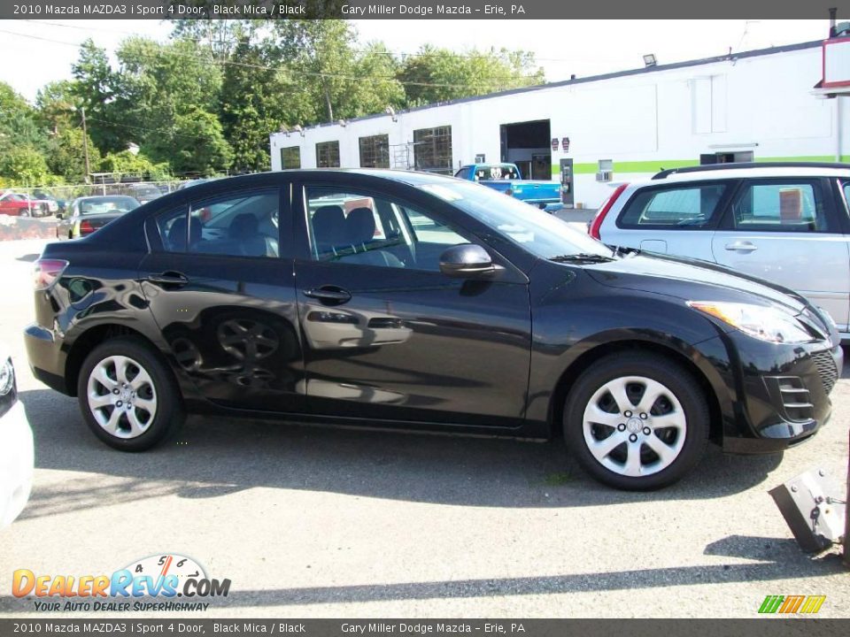 2010 Mazda MAZDA3 i Sport 4 Door Black Mica / Black Photo #7