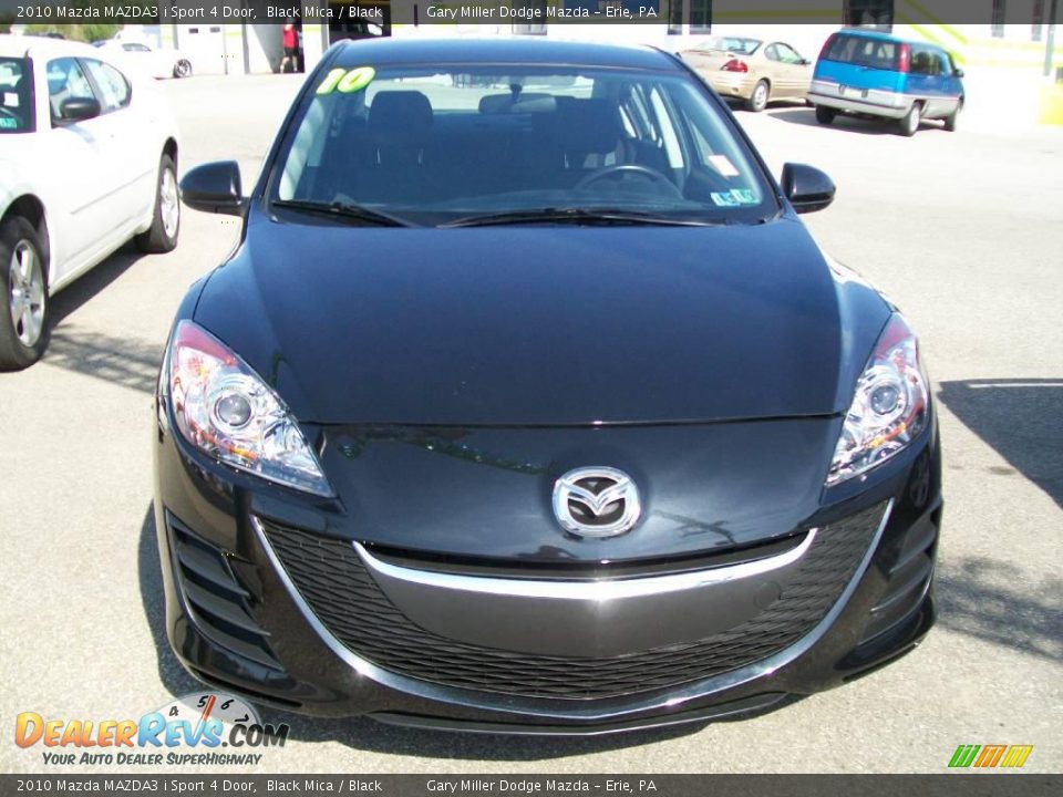 2010 Mazda MAZDA3 i Sport 4 Door Black Mica / Black Photo #9