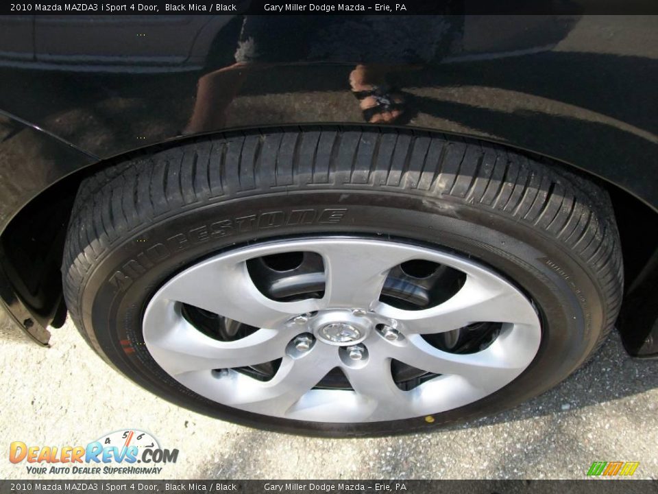 2010 Mazda MAZDA3 i Sport 4 Door Black Mica / Black Photo #10