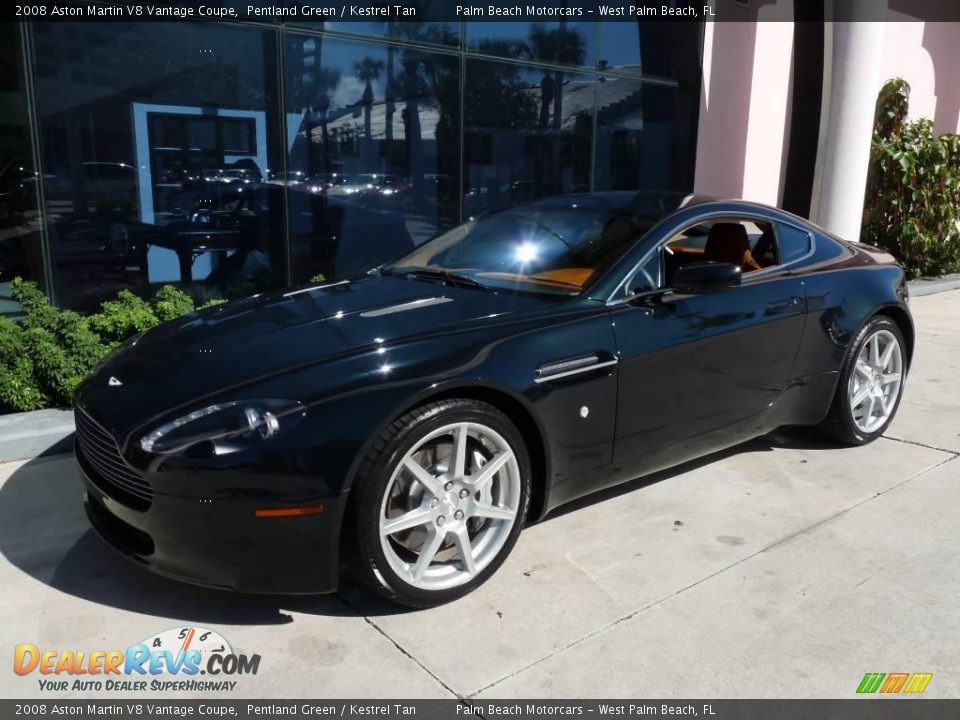 2008 Aston Martin V8 Vantage Coupe Pentland Green / Kestrel Tan Photo #1