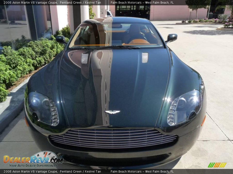 2008 Aston Martin V8 Vantage Coupe Pentland Green / Kestrel Tan Photo #2