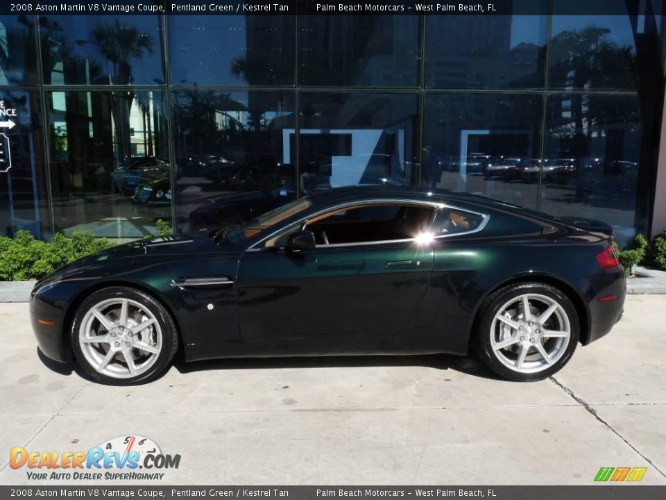 2008 Aston Martin V8 Vantage Coupe Pentland Green / Kestrel Tan Photo #3