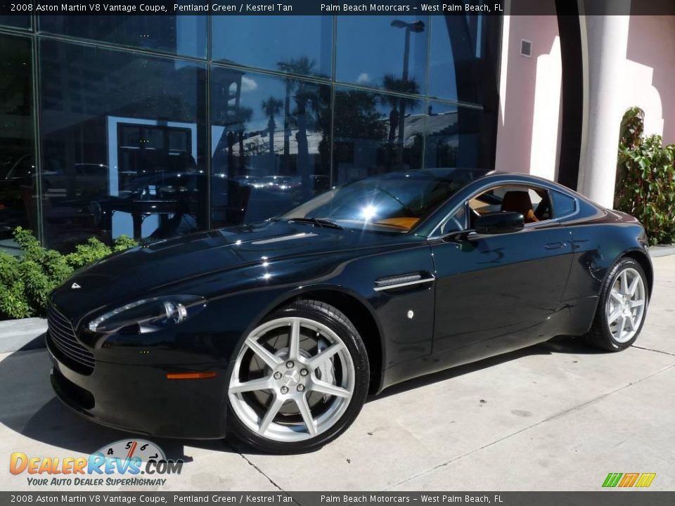 2008 Aston Martin V8 Vantage Coupe Pentland Green / Kestrel Tan Photo #11