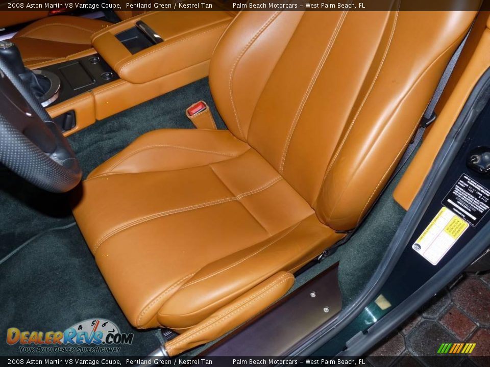 2008 Aston Martin V8 Vantage Coupe Pentland Green / Kestrel Tan Photo #16