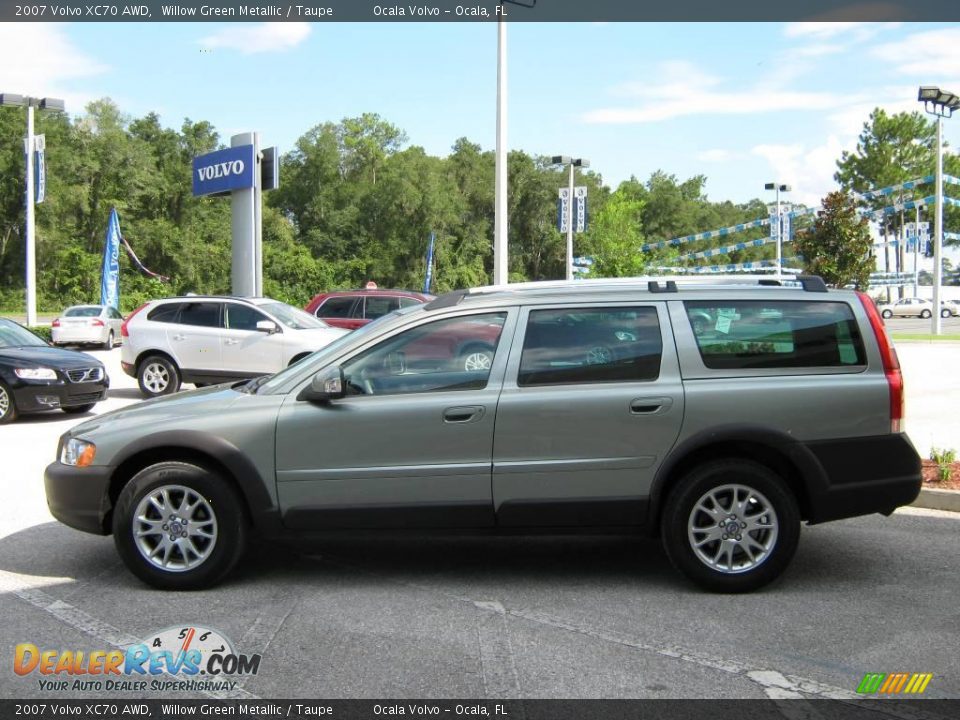 2007 Volvo XC70 AWD Willow Green Metallic / Taupe Photo #6