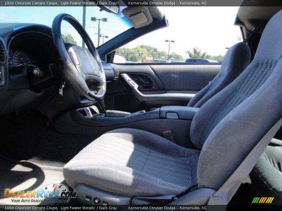 1999 Chevrolet Camaro Coupe Light Pewter Metallic / Dark Gray Photo #15