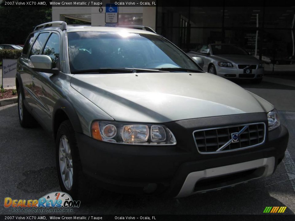 2007 Volvo XC70 AWD Willow Green Metallic / Taupe Photo #9