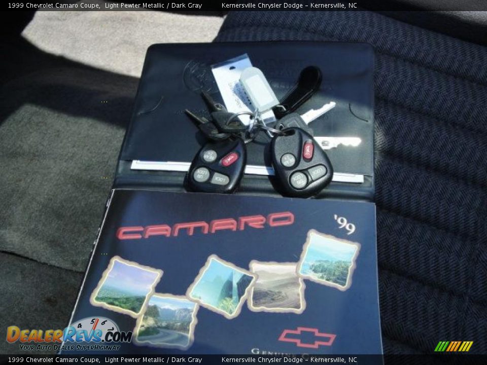 1999 Chevrolet Camaro Coupe Light Pewter Metallic / Dark Gray Photo #30