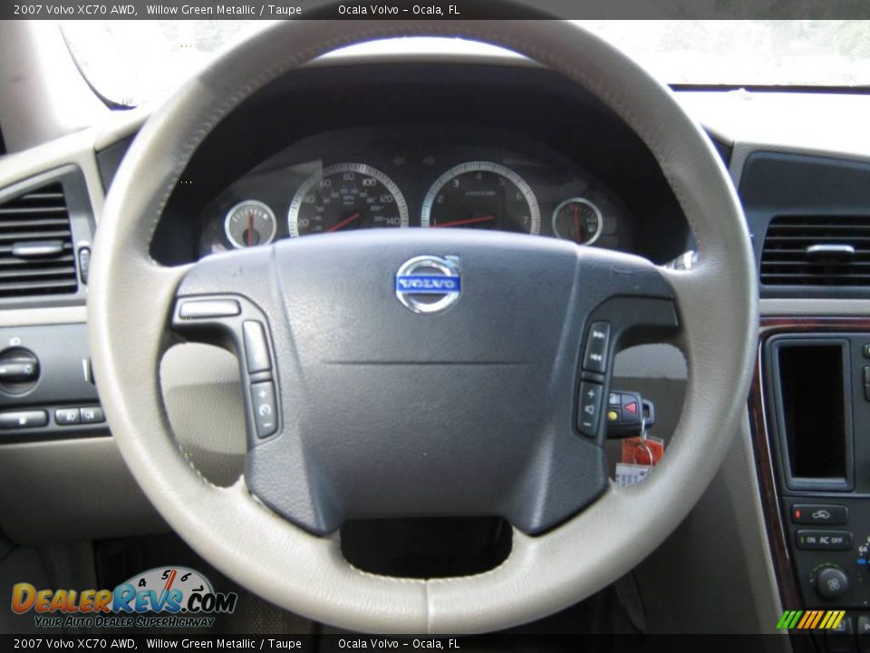 2007 Volvo XC70 AWD Willow Green Metallic / Taupe Photo #22