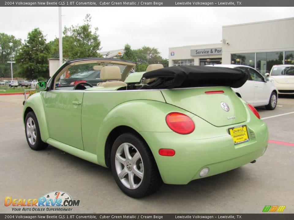 2004 Volkswagen New Beetle GLS 1.8T Convertible Cyber Green Metallic / Cream Beige Photo #3