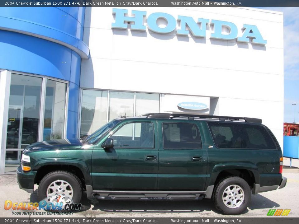2004 Chevrolet Suburban 1500 Z71 4x4 Dark Green Metallic / Gray/Dark Charcoal Photo #2
