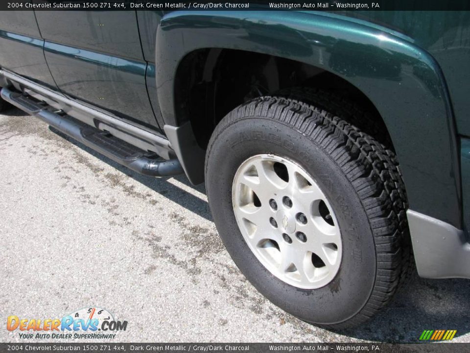 2004 Chevrolet Suburban 1500 Z71 4x4 Dark Green Metallic / Gray/Dark Charcoal Photo #4