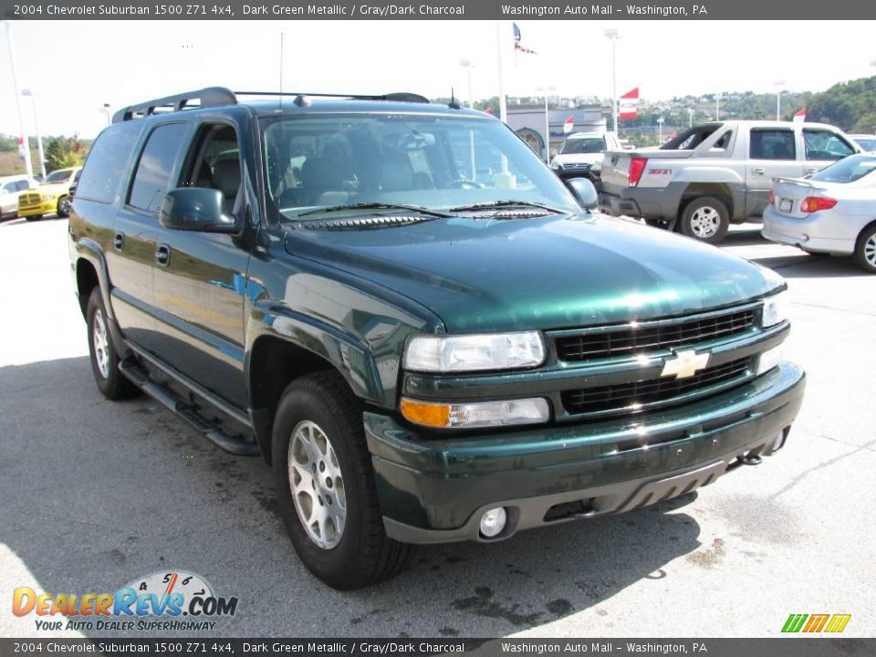 2004 Chevrolet Suburban 1500 Z71 4x4 Dark Green Metallic / Gray/Dark Charcoal Photo #9