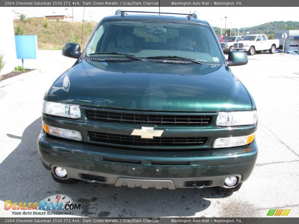 2004 Chevrolet Suburban 1500 Z71 4x4 Dark Green Metallic / Gray/Dark Charcoal Photo #10