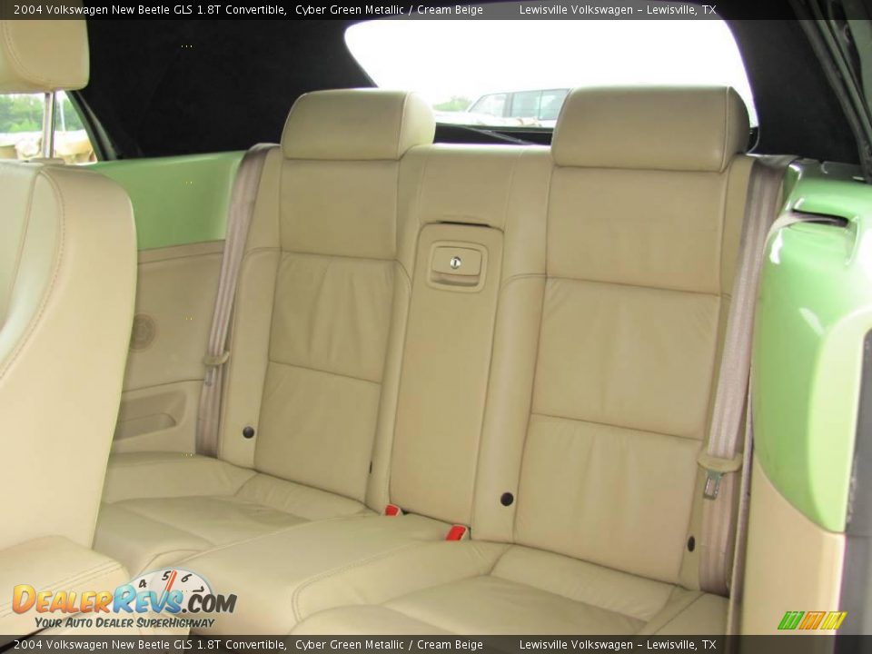 2004 Volkswagen New Beetle GLS 1.8T Convertible Cyber Green Metallic / Cream Beige Photo #12